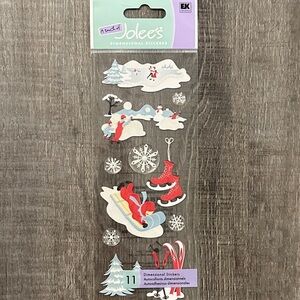 💞 New Jolee’s Fun In The Snow Winter Dimensional Scrapbook Stickers